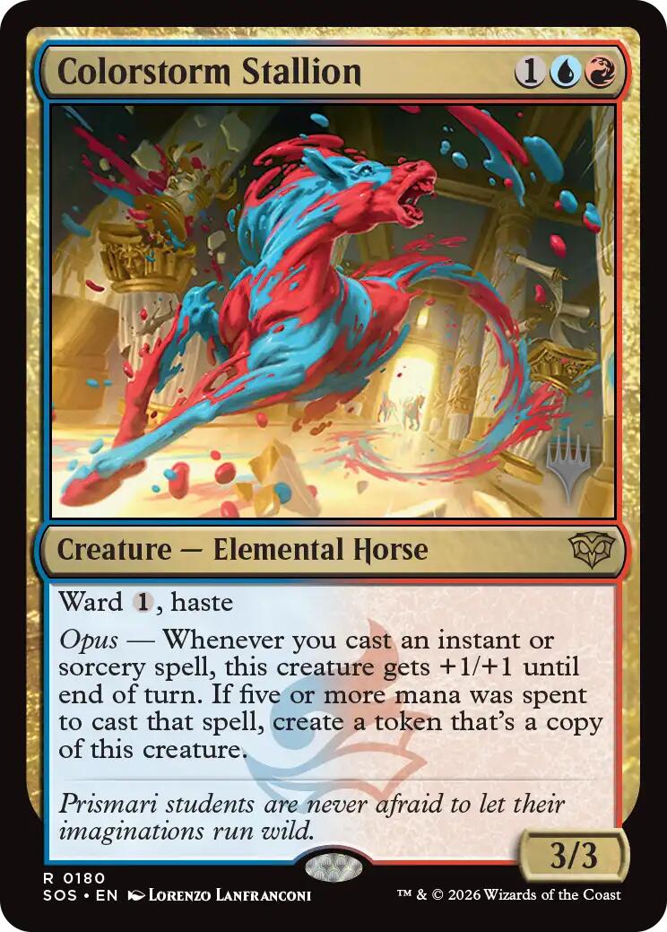 Colorstorm Stallion [Secrets of Strixhaven Promo Pack]
