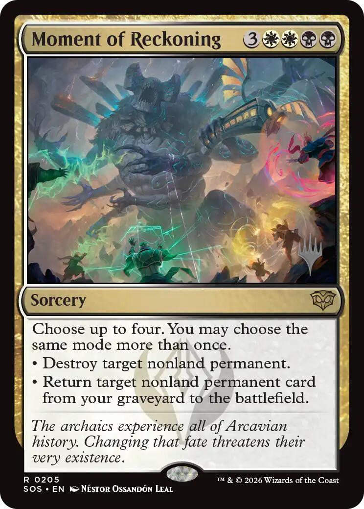 Moment of Reckoning [Secrets of Strixhaven Promo Pack]
