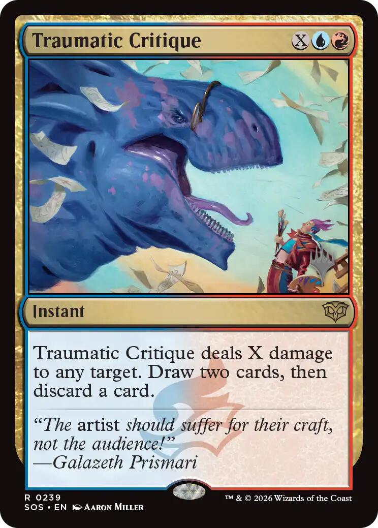 Traumatic Critique [Secrets of Strixhaven Promo Pack]