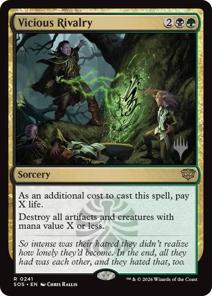 Vicious Rivalry [Secrets of Strixhaven Promo Pack]