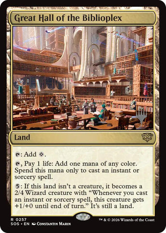 Great Hall of the Biblioplex [Secrets of Strixhaven Promo Pack]