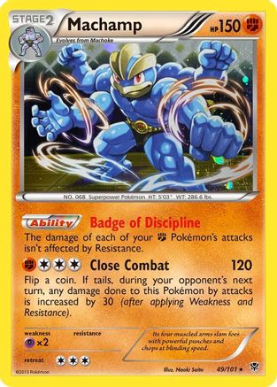 Machamp (49/101) (Cosmos Holo) (Black & White: Plasma Blast) [Theme Deck Exclusive]