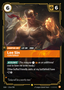front of card Lee Sin, Centered (Showcase) [Origins]