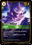 front of card Akali, Silent (Alternate Art) [Vendetta] 038a/166