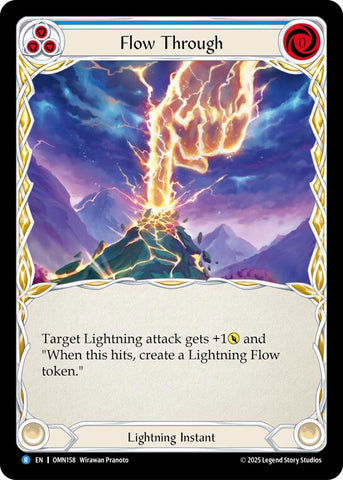 Flow Through (Blue) [OMN158] (Omens of the Third Age)  Rainbow Foil
