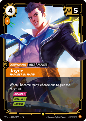 front of card Jayce, Hammer in Hand (Alternate Art) [Vendetta] 088a/166