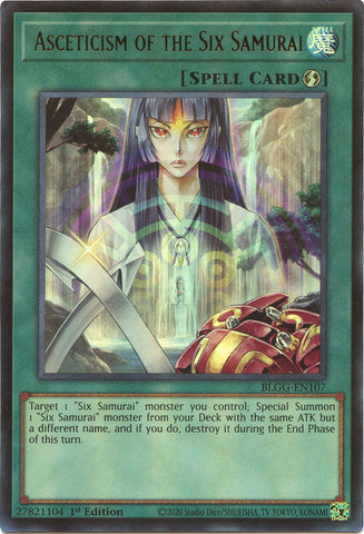 Asceticism of the Six Samurai [BLGG-EN107] Ultra Rare