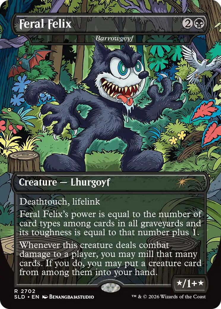 Feral Felix - Barrowgoyf [Secret Lair Drop Series]
