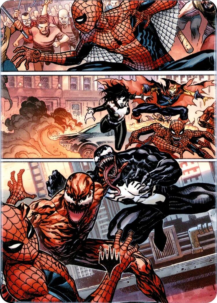 Maximum Carnage Art Card (Gold-Stamped Planeswalker Symbol) [Marvel's Spider-Man Art Series]