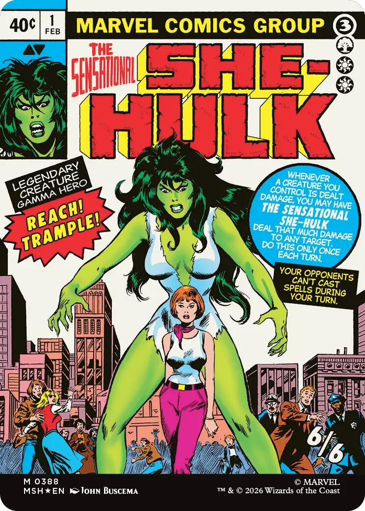 Jennifer Walters // The Sensational She-Hulk (Borderless) (0388) [Marvel Super Heroes]