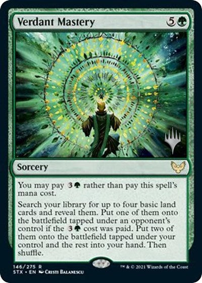 Verdant Mastery (Promo Pack) [Strixhaven: School of Mages Promo Pack]