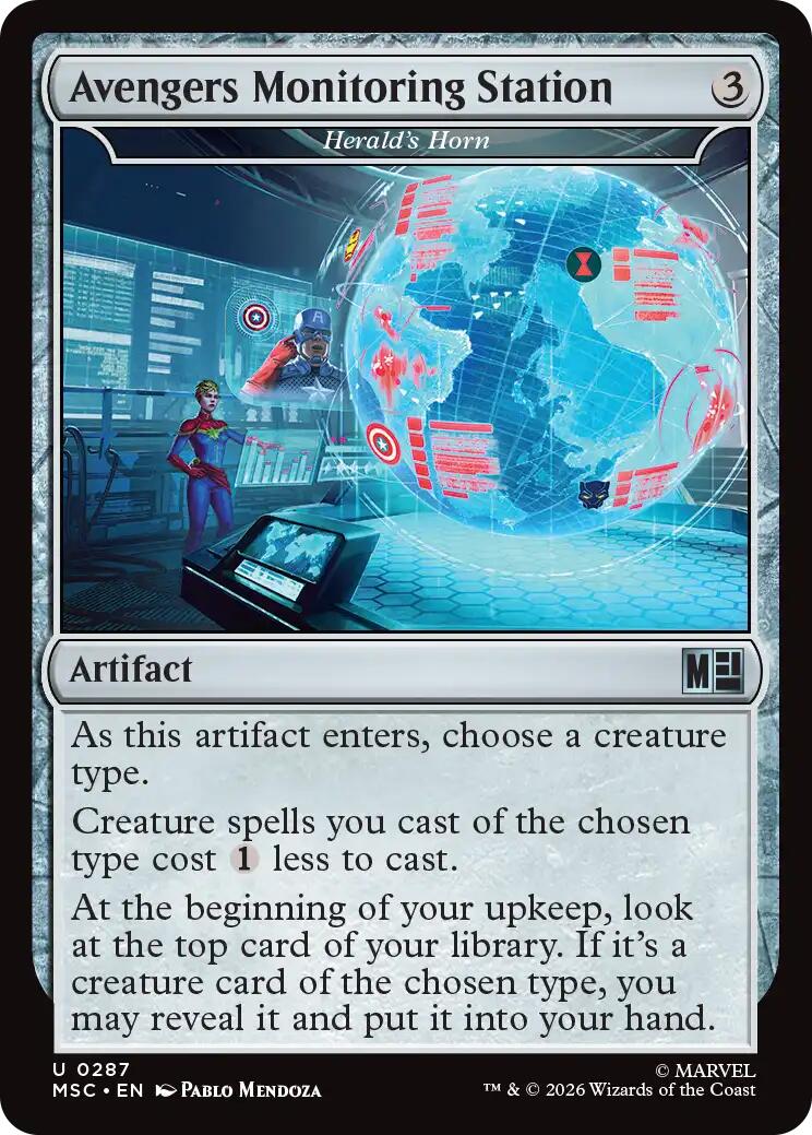 Avengers Monitoring Station - Herald's Horn (Surge Foil) [Marvel Super Heroes Commander]