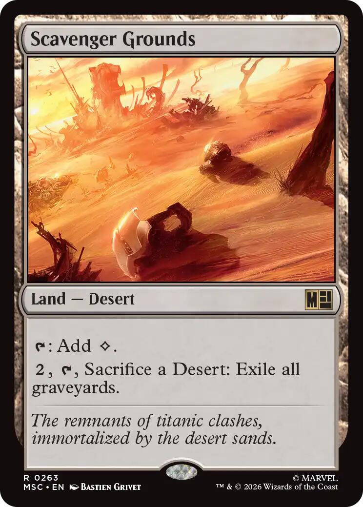Scavenger Grounds (Surge Foil) [Marvel Super Heroes Commander]