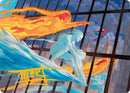 Iceman and Firestar Art Card (Gold-Stamped Signature) [Marvel Super Heroes Art Series]