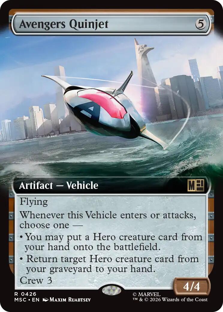 Avengers Quinjet - Hammer of Nazahn (Extended Art) [Marvel Super Heroes Commander]