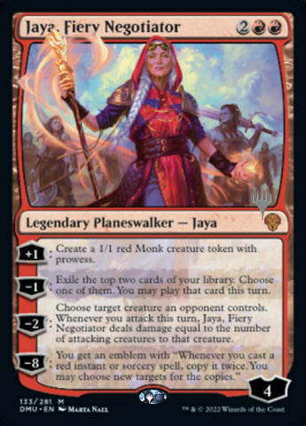 Jaya, Fiery Negotiator (Promo Pack) [Dominaria United Promo Pack]