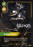 front of card Leona, Radiant Dawn (Overnumbered) (Signature) [Origins]