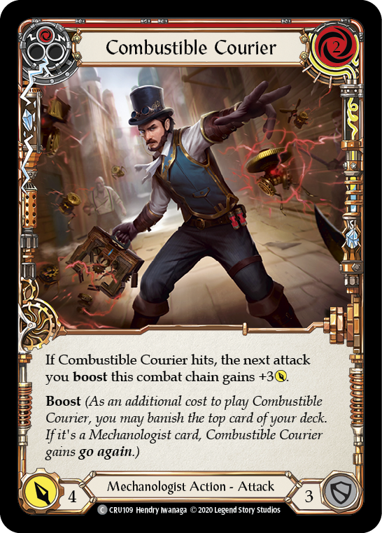 Combustible Courier (Red) [CRU109] (Crucible of War) 1st Edition Normal