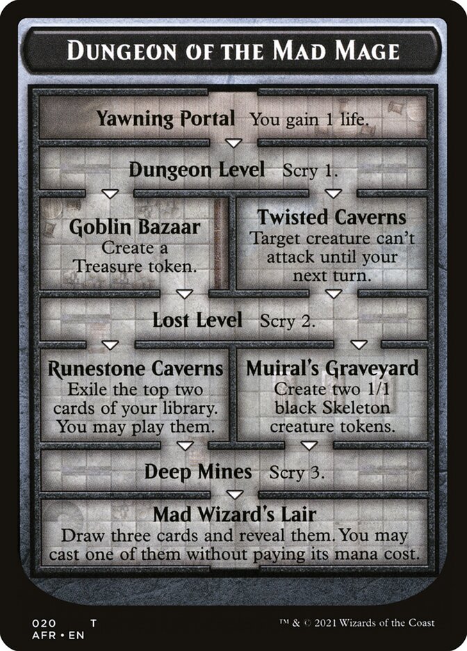 (Oversized) Dungeon of the Mad Mage Token [Oversize Cards]