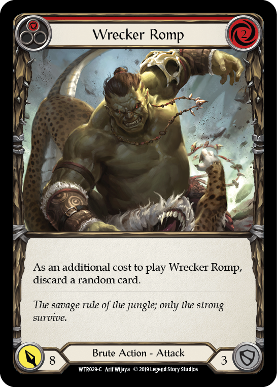 Wrecker Romp (Red) [WTR029-C] (Welcome to Rathe) Alpha Print Rainbow Foil