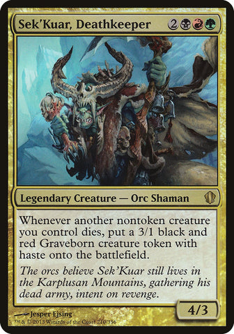 (Oversized) Sek'Kuar, Deathkeeper [Commander 2013 Oversized]