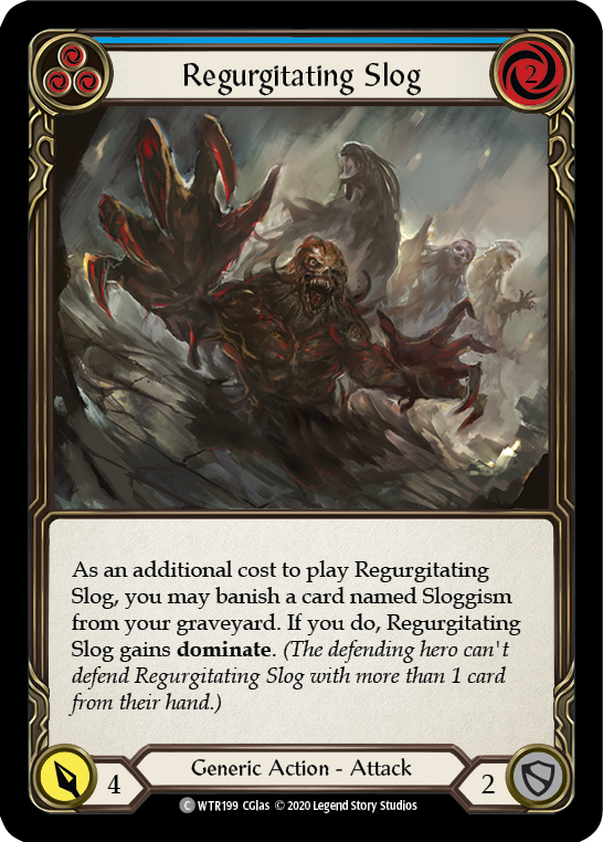 Regurgitating Slog (Blue) [U-WTR199] (Welcome to Rathe Unlimited) Unlimited Rainbow Foil