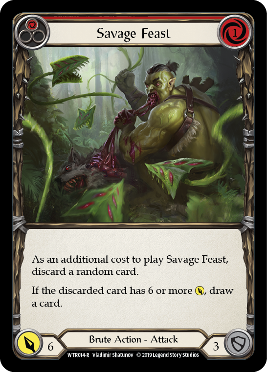 Savage Feast (Red) [WTR014-R] (Welcome to Rathe) Alpha Print Normal