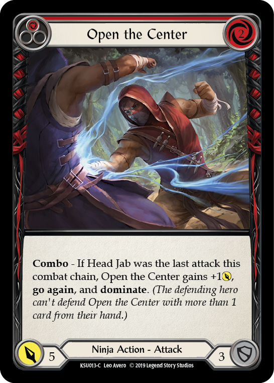 Open the Center (Red) [KSU013-C] (Katsu Hero Deck) 1st Edition Normal