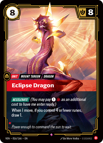 front of card Eclipse Dragon [Vendetta] 016/166