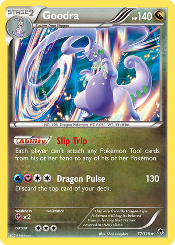 Goodra (77/119) (Cosmos Holo) (Blister Exclusive) (XY: Phantom Forces) [Theme Deck Exclusive]