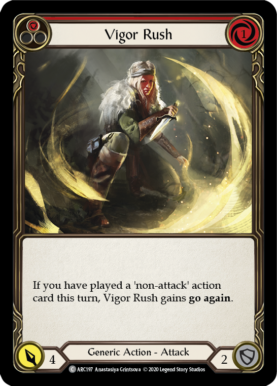 Vigor Rush (Red) [U-ARC197] (Arcane Rising Unlimited) Unlimited Normal