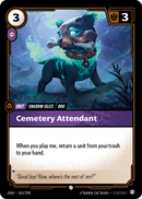 front of card Cemetery Attendant [Origins]