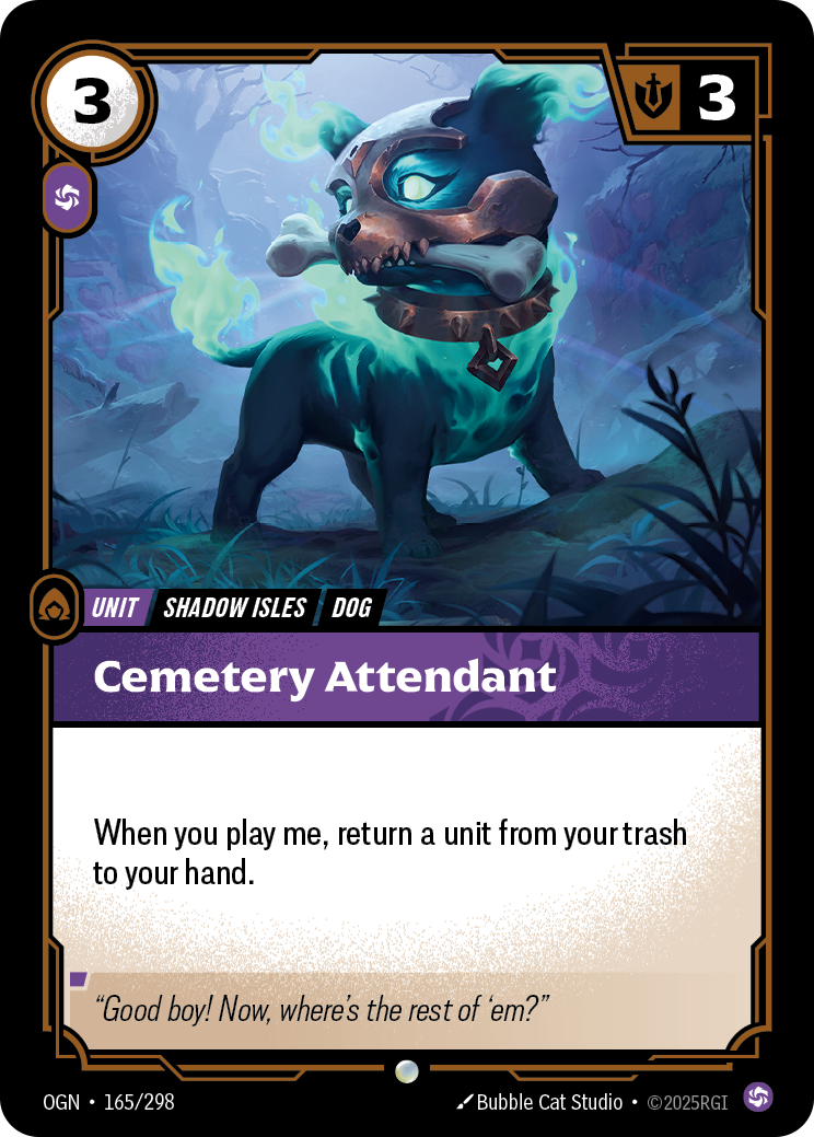 front of card Cemetery Attendant [Origins]