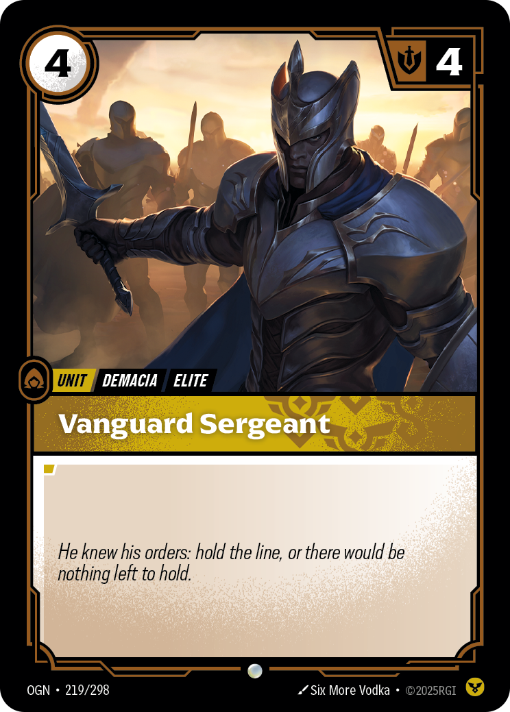 front of card Vanguard Sergeant [Origins]