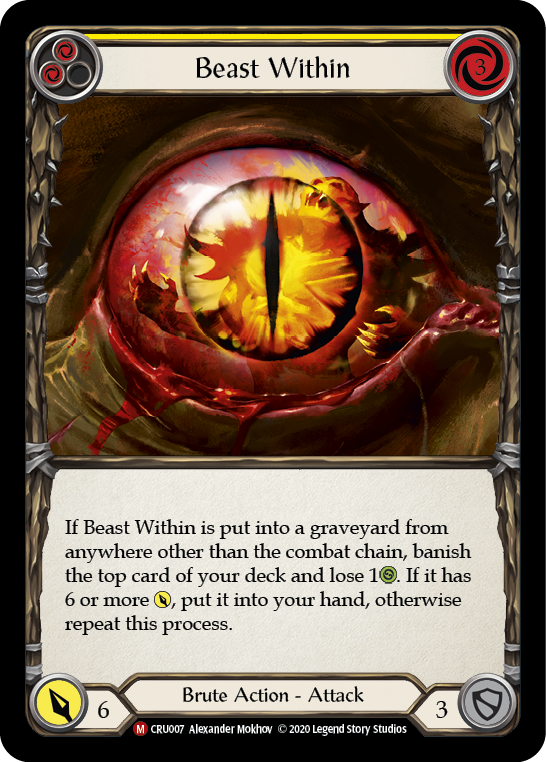 Beast Within [CRU007] (Crucible of War) 1st Edition Normal