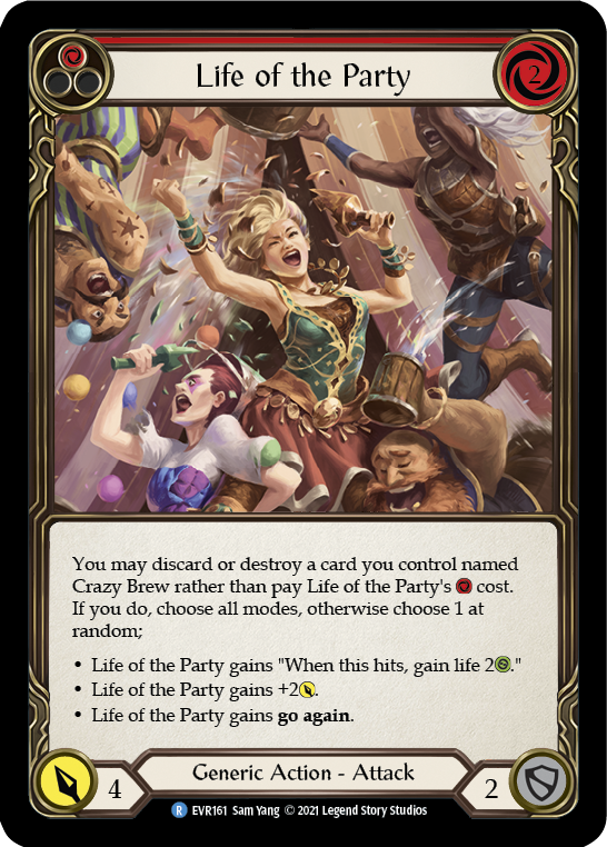 Life of the Party (Red) [EVR161] (Everfest) 1st Edition Rainbow Foil