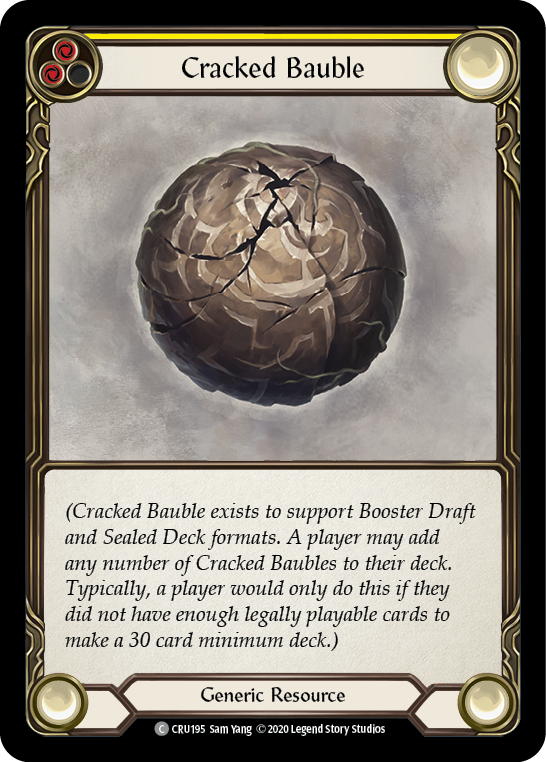 Cracked Bauble [CRU195] (Crucible of War) 1st Edition Rainbow Foil