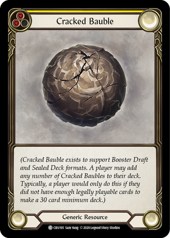 Cracked Bauble [CRU195] (Crucible of War) 1st Edition Rainbow Foil
