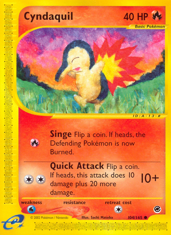 Cyndaquil (104/165) [Expedition: E-Card Base Set]