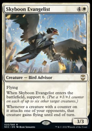Skyboon Evangelist (Promo Pack) [Streets of New Capenna Commander Promo Pack]
