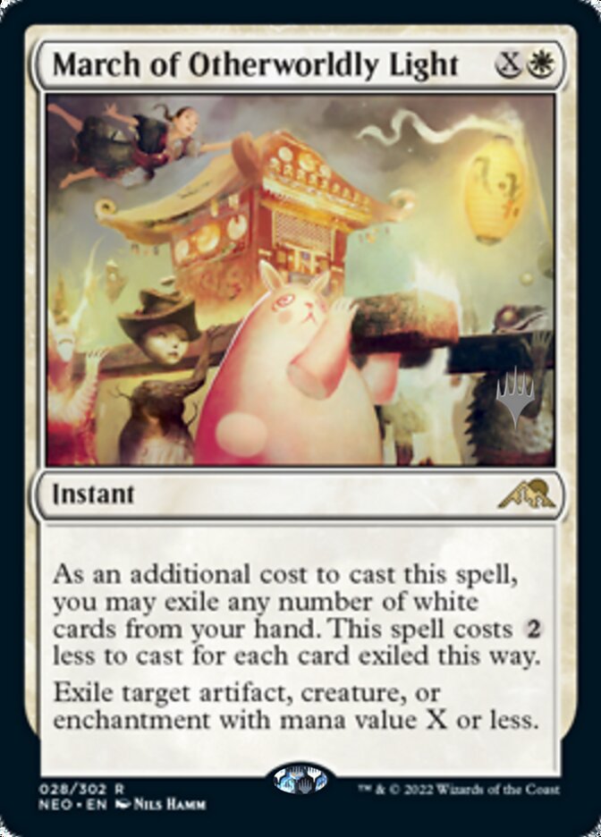 March of Otherworldly Light (Promo Pack) [Kamigawa: Neon Dynasty Promo Pack]