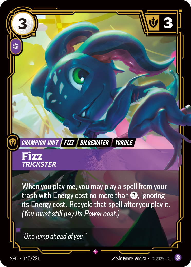 front of card Fizz, Trickster [Spiritforged] 140/221
