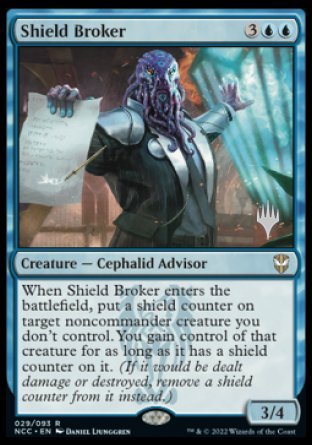 Shield Broker (Promo Pack) [Streets of New Capenna Commander Promo Pack]