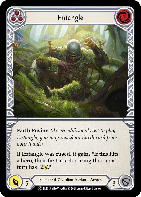 Entangle (Blue) [U-ELE015] (Tales of Aria Unlimited) Unlimited Rainbow Foil