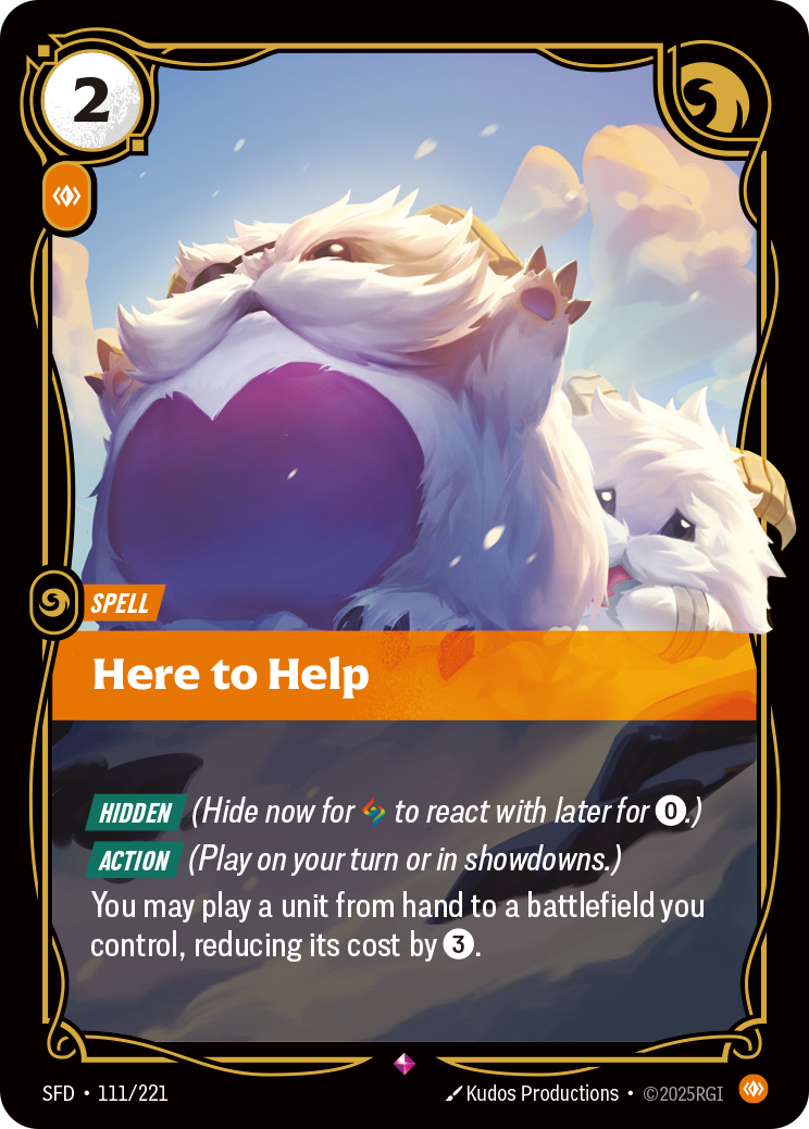 front of card Here to Help [Spiritforged] 111/221
