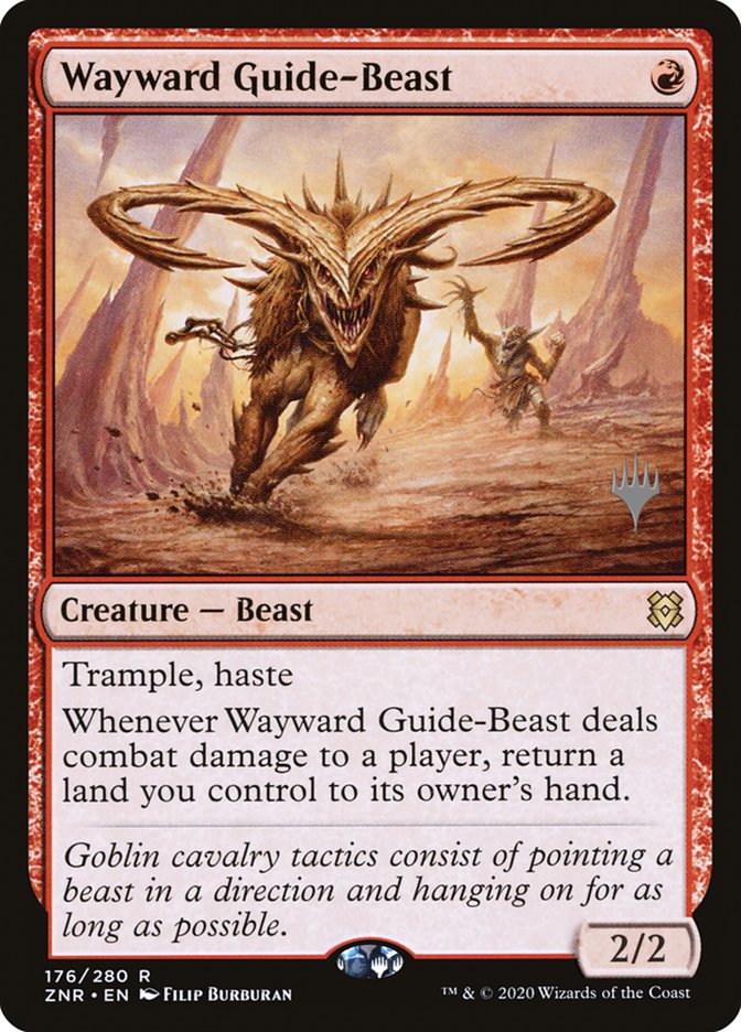 Wayward Guide-Beast (Promo Pack) [Zendikar Rising Promo Pack]