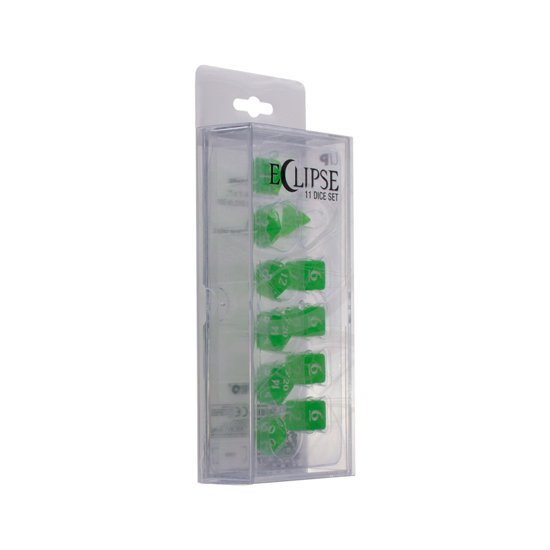 Ultra PRO: 11-Dice Set - Eclipse (Lime Green)