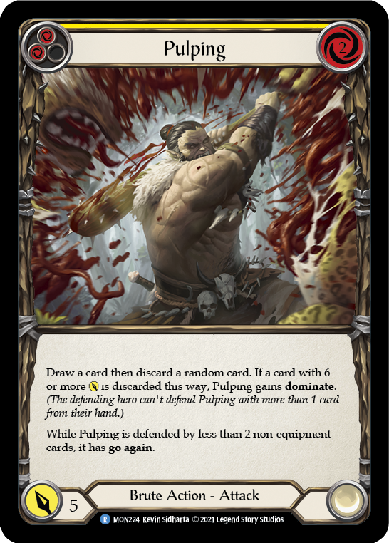 Pulping (Yellow) [MON224-RF] (Monarch) 1st Edition Rainbow Foil
