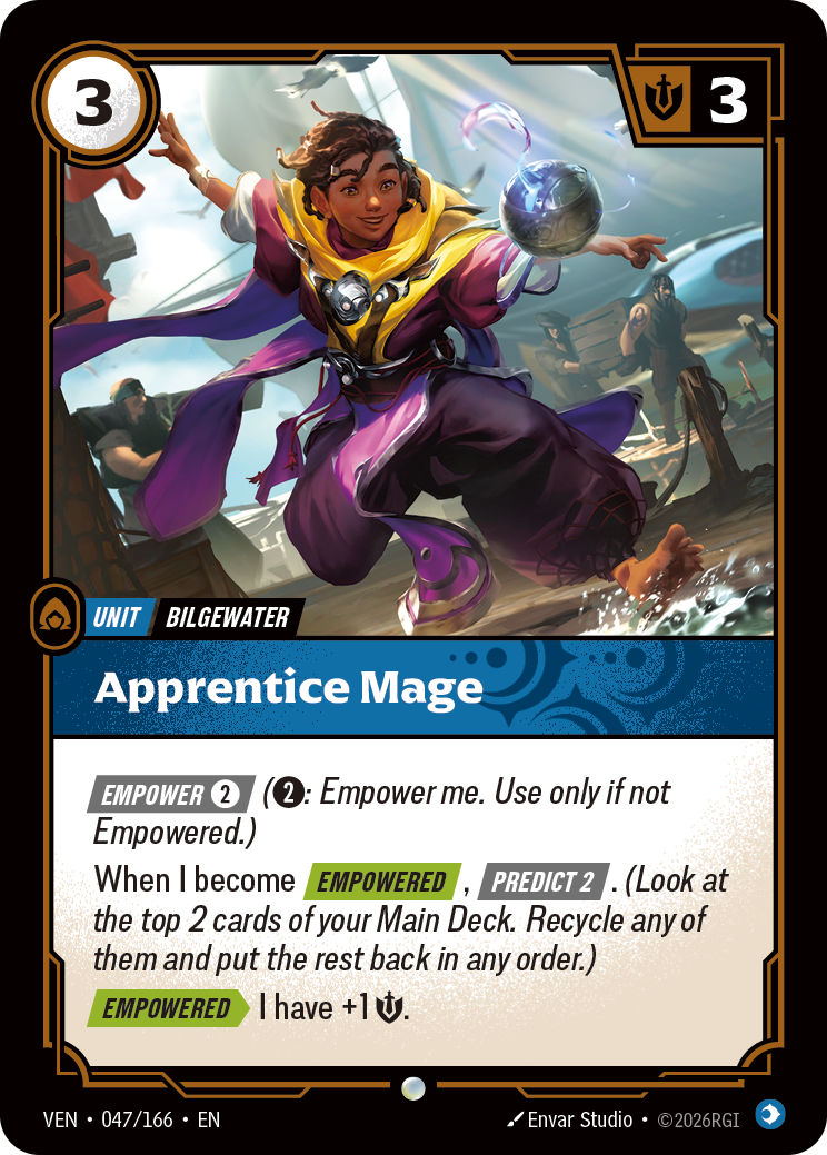 front of card Apprentice Mage [Vendetta] 047/166