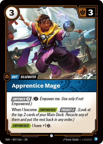 front of card Apprentice Mage [Vendetta] 047/166
